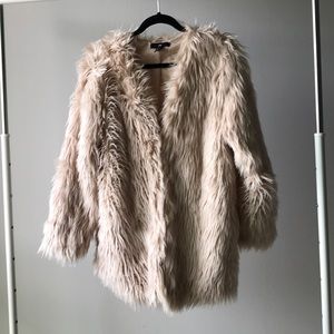 Faux fur coat